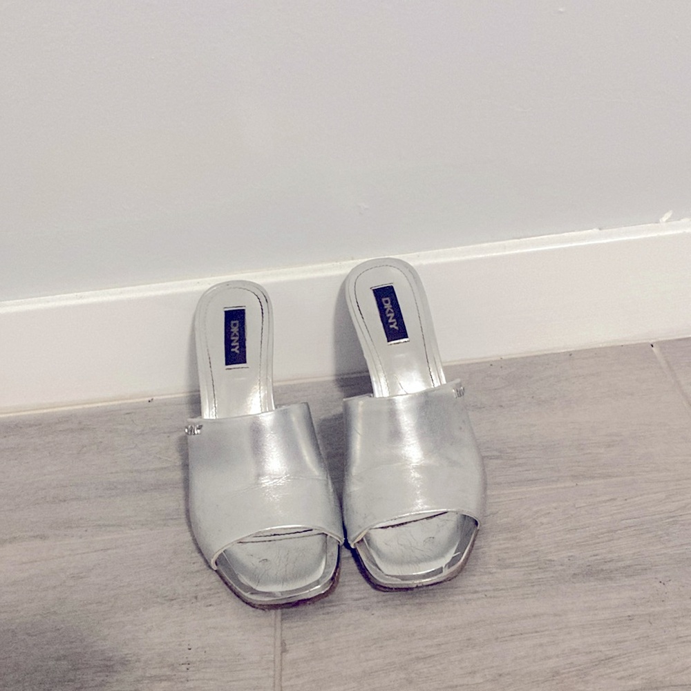 Silver DKNY heels